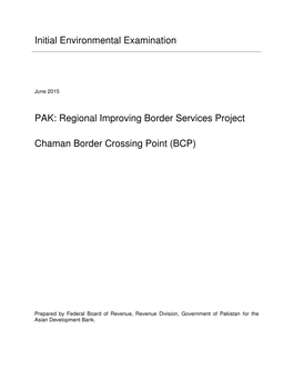Regional Improving Border Services Project