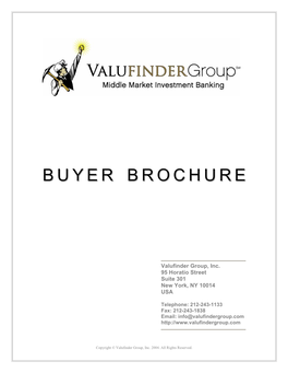 Buyer Brochure