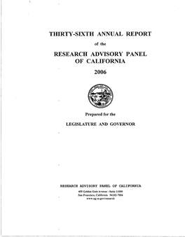Thirty-Sixth Annual Report