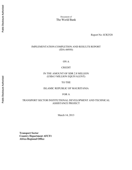 World Bank Document