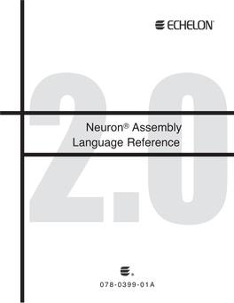 Neuron Assembly Language Reference Iii • LONMARK® Application Layer Interoperability Guidelines