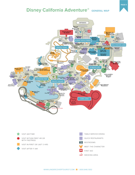 Disney California Adventure® GENERAL MAP