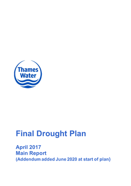Final Drought Plan