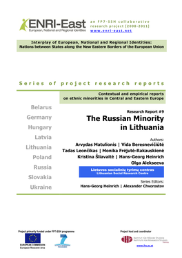 The Russian Minority in Lithuania