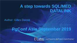 A Step Toward SQL/MED Datalink