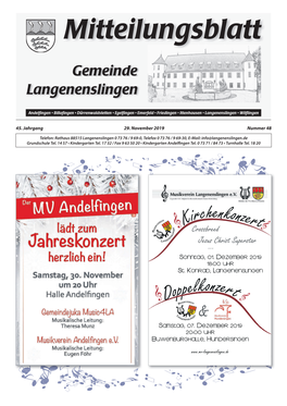 Kirchenkonzert Doppelkonzert