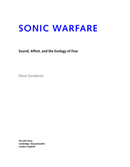 Sonic Warfare