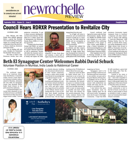 Council Hears RDRXR Presentation to Revitalize City Revitalize to Presentation RDRXR Hears Council