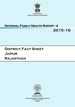 District Fact Sheet Jaipur Rajasthan