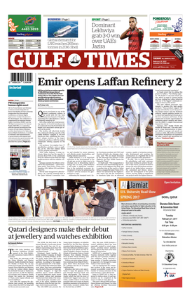 Emir Opens Laffan Refinery 2