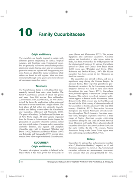 10 Family Cucurbitaceae