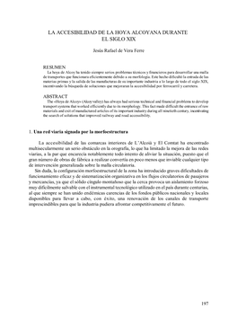 Pdf La Accesiblidad De La Hoya Alcoyana Durante El Siglo XIX Leer