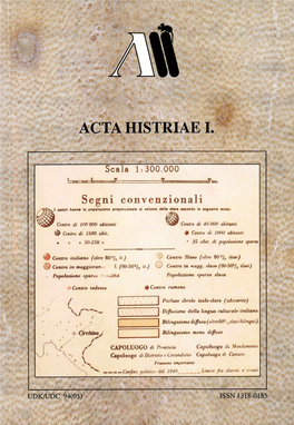 Acta Histriae, 1, 1993, 1