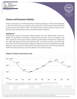 Finance and Insurance Industry