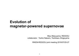 Evolution of Magnetar-Powered Supernovae