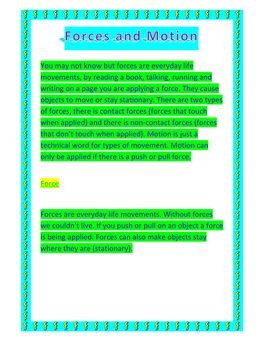 You May Not Know but Forces Are Everyday Life Movements, by Reading a Book, Talking, Running and Writing on a Page You Are Applying a Force