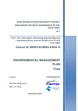 Environmental Management Plan