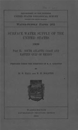 Surface Water Supply of the United States