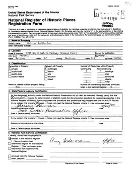 National Register of Historic Places Registration Form