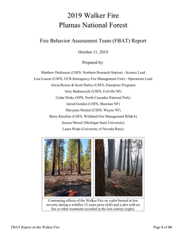 Walker Fire Report