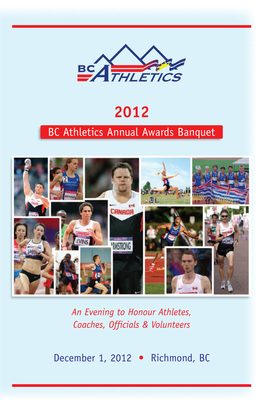 2012 BC Athletics Annual Awards Banquet
