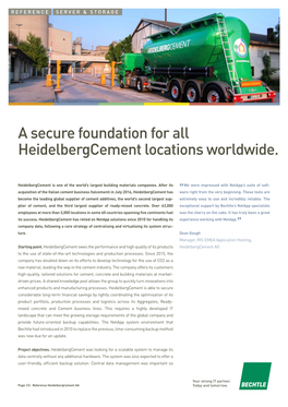 A Secure Foundation for All Heidelbergcement Locations Worldwide