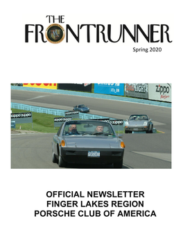 Official Newsletter Finger Lakes Region Porsche Club