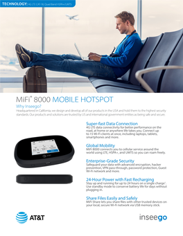 Mifi® 8000 MOBILE HOTSPOT