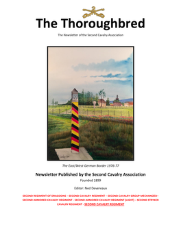 The Thoroughbred the Newsletter of the Second Cavalry Association