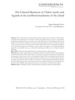 The Cultural Mutations of Chiloé: Myths and Legends in the Neoliberal Modernity of the Island