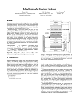 Delay Streams for Graphics Hardware