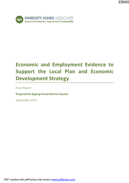 Detailed EFDC Economic Report (2015)