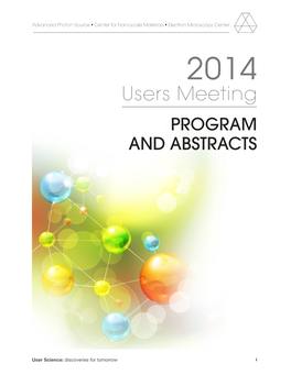 Users Meeting PROGRAM and ABSTRACTS