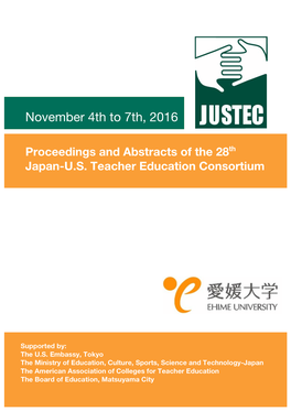 Proceedings and Abstracts of the 28Th Japan-U.S. Education