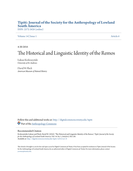 The Historical and Linguistic Identity of the Remos