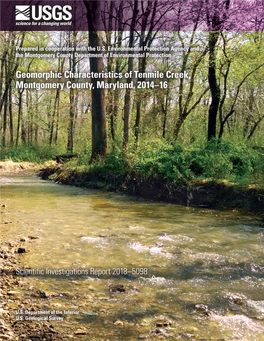 Geomorphic Characteristics of Tenmile Creek, Montgomery County, Maryland, 2014–16