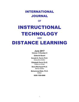 Instructional Technology Distance Learning