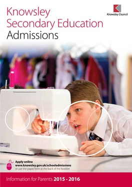 Knowsley Secondary Education Admissions