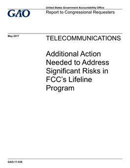 Gao-17-538, Telecommunications