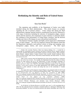 Rethinking the Identity and Role of United States Attorneys