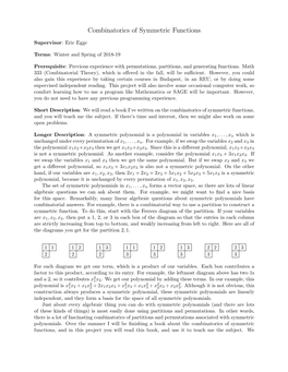 Combinatorics of Symmetric Functions