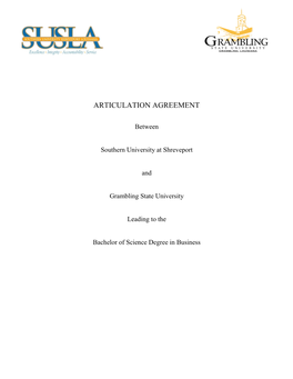 Articulation Agreement