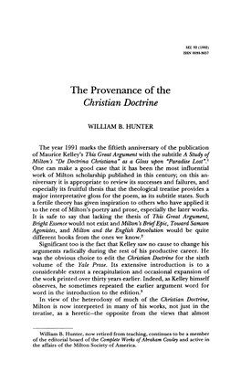 William B. Hunter Argues