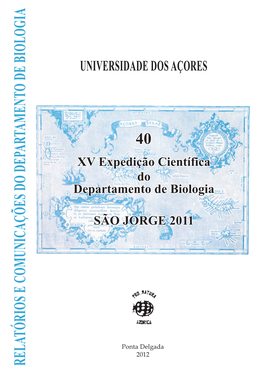 Relatórios E Com Unicações Do Departam Ento De Biologia