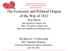 10 Origins of the War of 1812