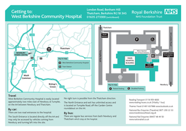Getting To: West Berkshire Community Hospital