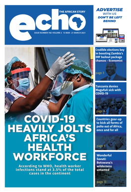 Covid-19 Heavily Jolts Africa's Health Workforce