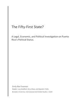 The Fifty-First State?