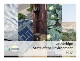 Lethbridge State of the Environment 2017 – Full Report