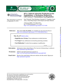 Nucleotidase) Up-Regulation ′ CD73